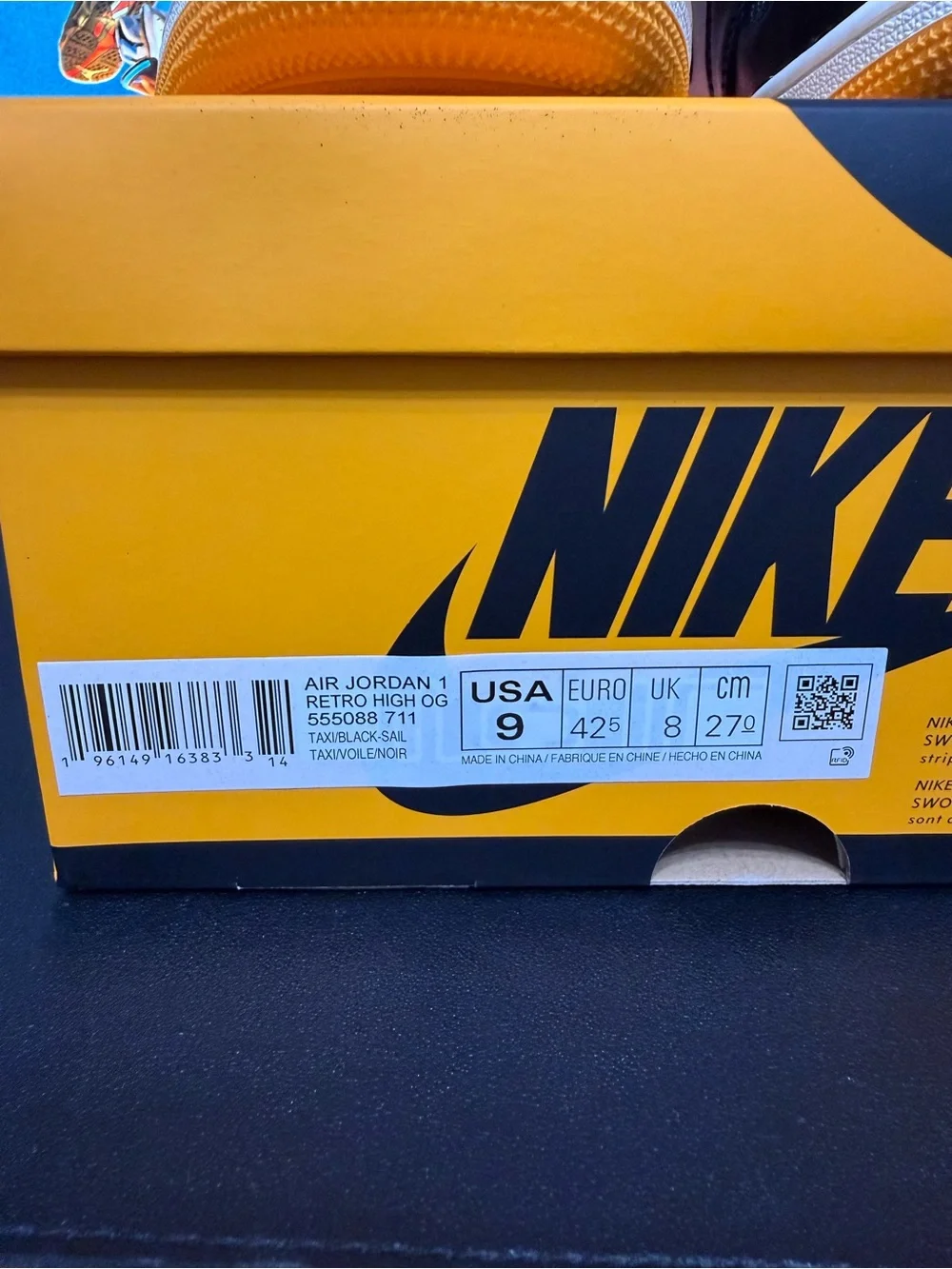 Jordan 1 OG High Taxi